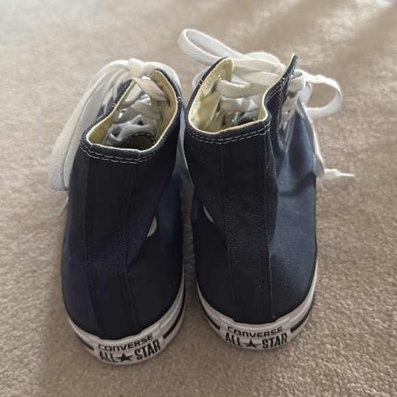 NWOB Converse All Star Chuck Taylor Navy Blue High Top Sneakers Women’s Size 9.5 - Picture 3 of 7